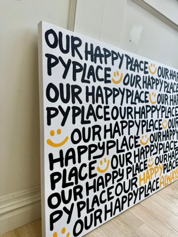 Our Happy Place Canvas Print