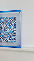 Load image into Gallery viewer, Jewish Love Blue Acrylic Framed Print
