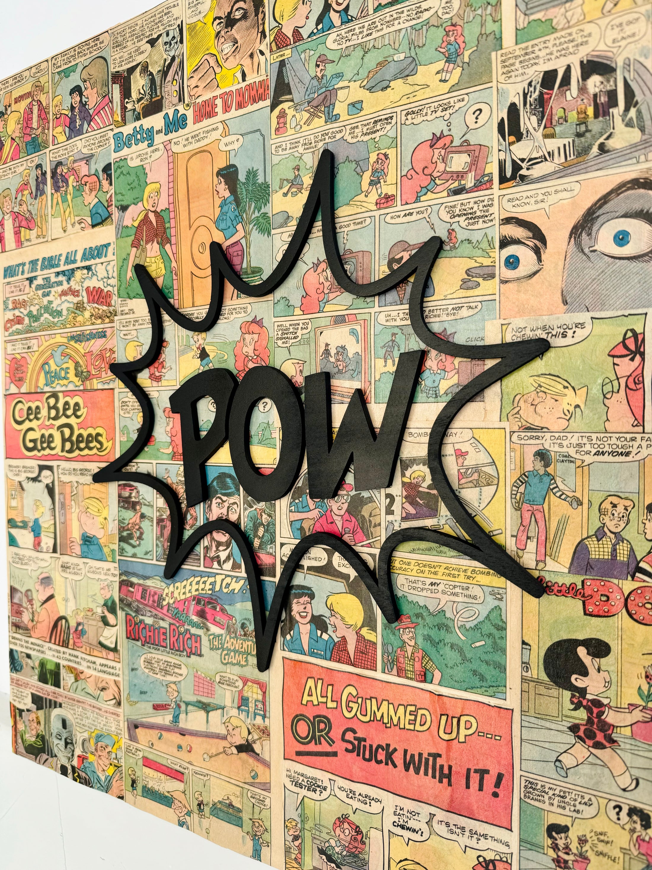 POW Comic Book Pop Art Painting