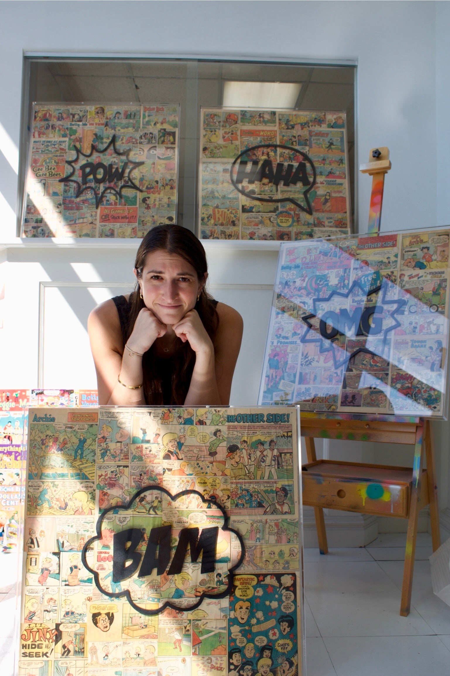 BAM Comic Book Pop Art Painting