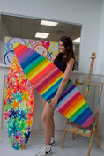 Load image into Gallery viewer, Striped Surfboard Painting