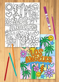 Load image into Gallery viewer, Los Angeles Coloring Sheet