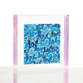 Load image into Gallery viewer, Love Graffiti Blue Wexel Float Frame