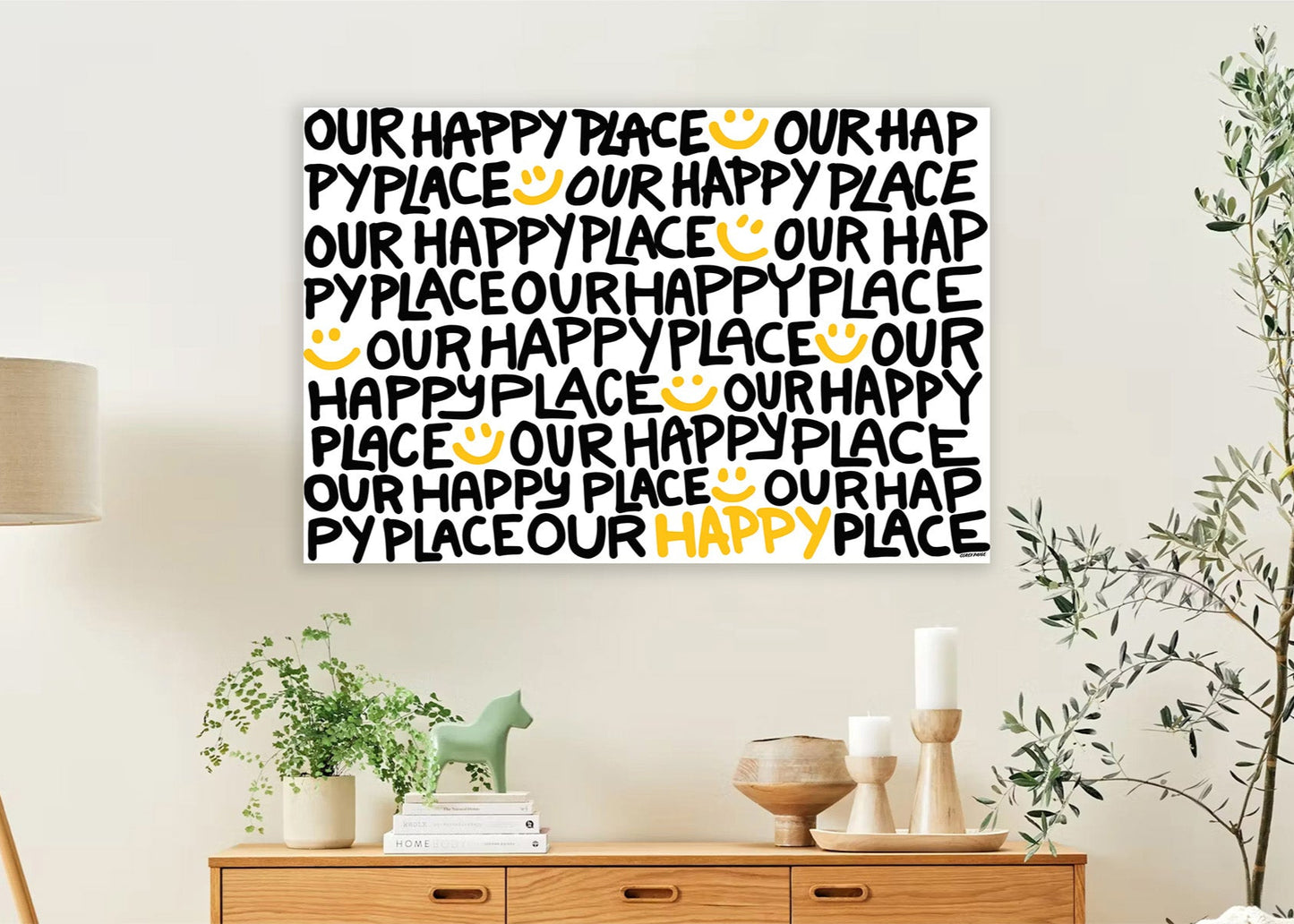 Our Happy Place Canvas Print