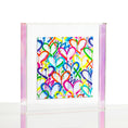 Load image into Gallery viewer, Rainbow Graffiti Hearts Wexel Float Frame