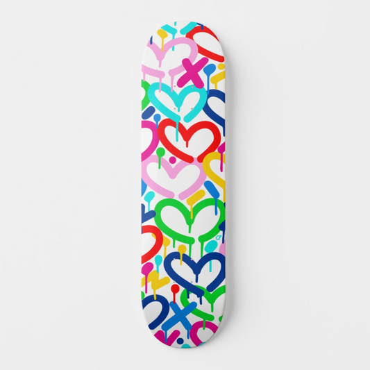 Rainbow Electric Love Skateboard Deck