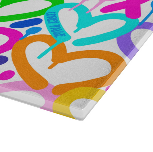 Electric Love Rectangle Cutting Board
