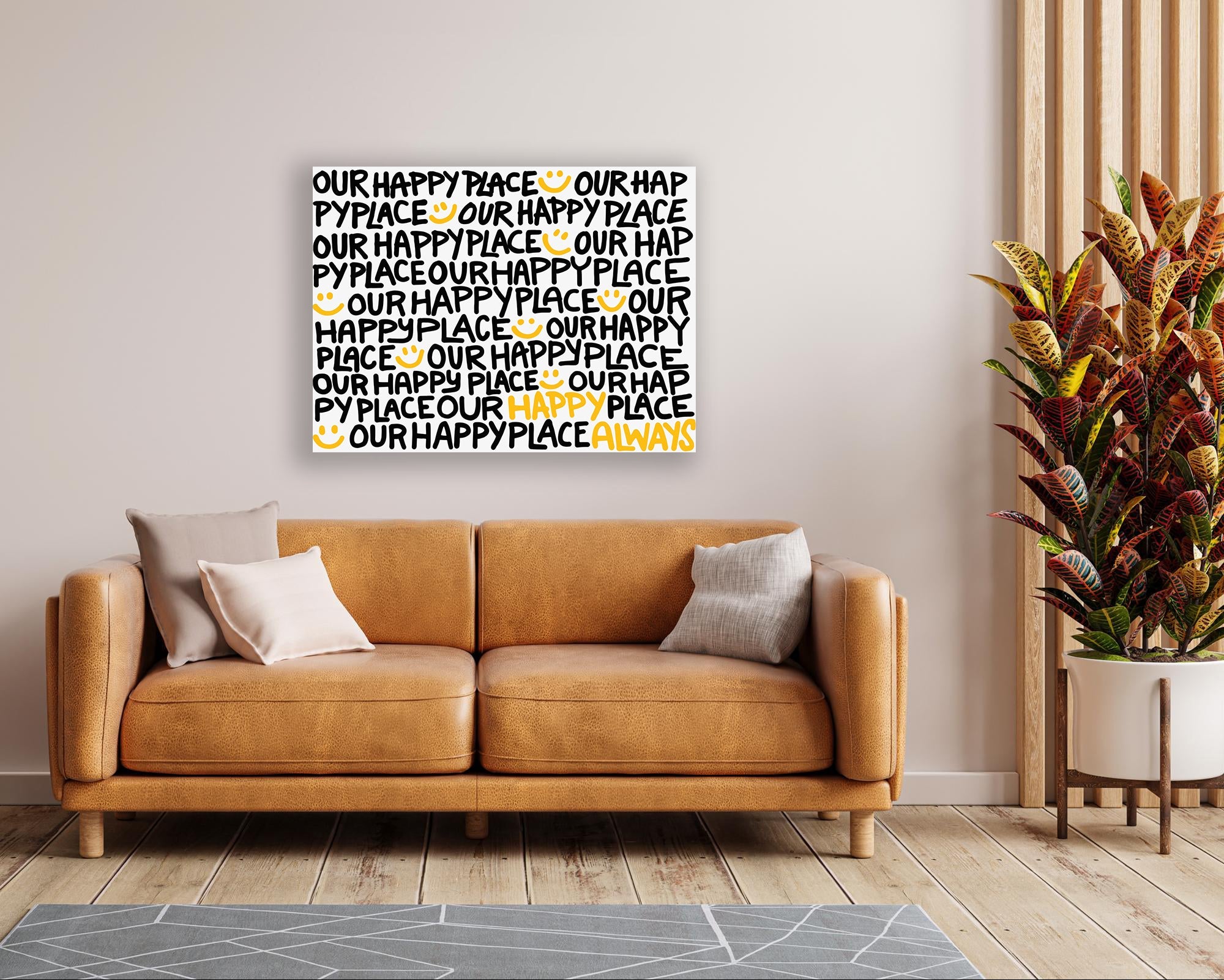 Our Happy Place Canvas Print