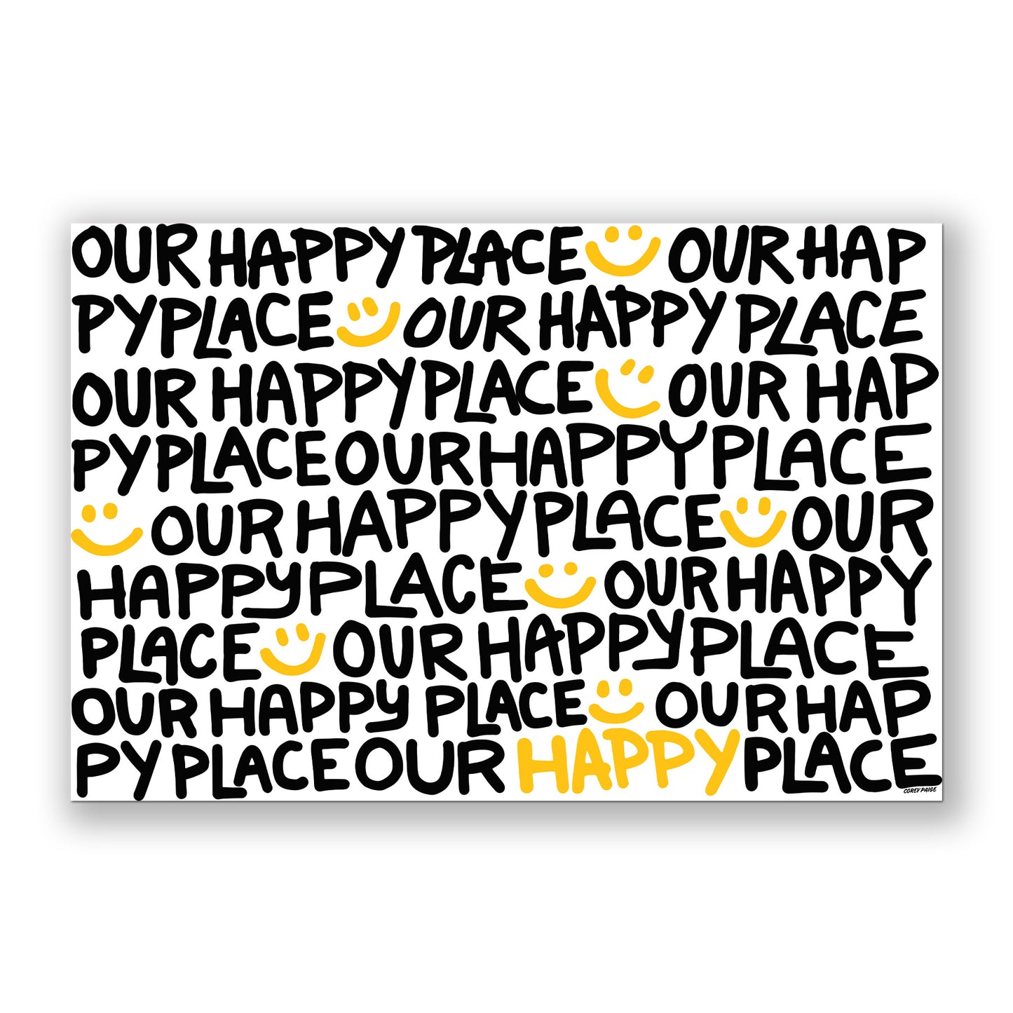 Our Happy Place Canvas Print