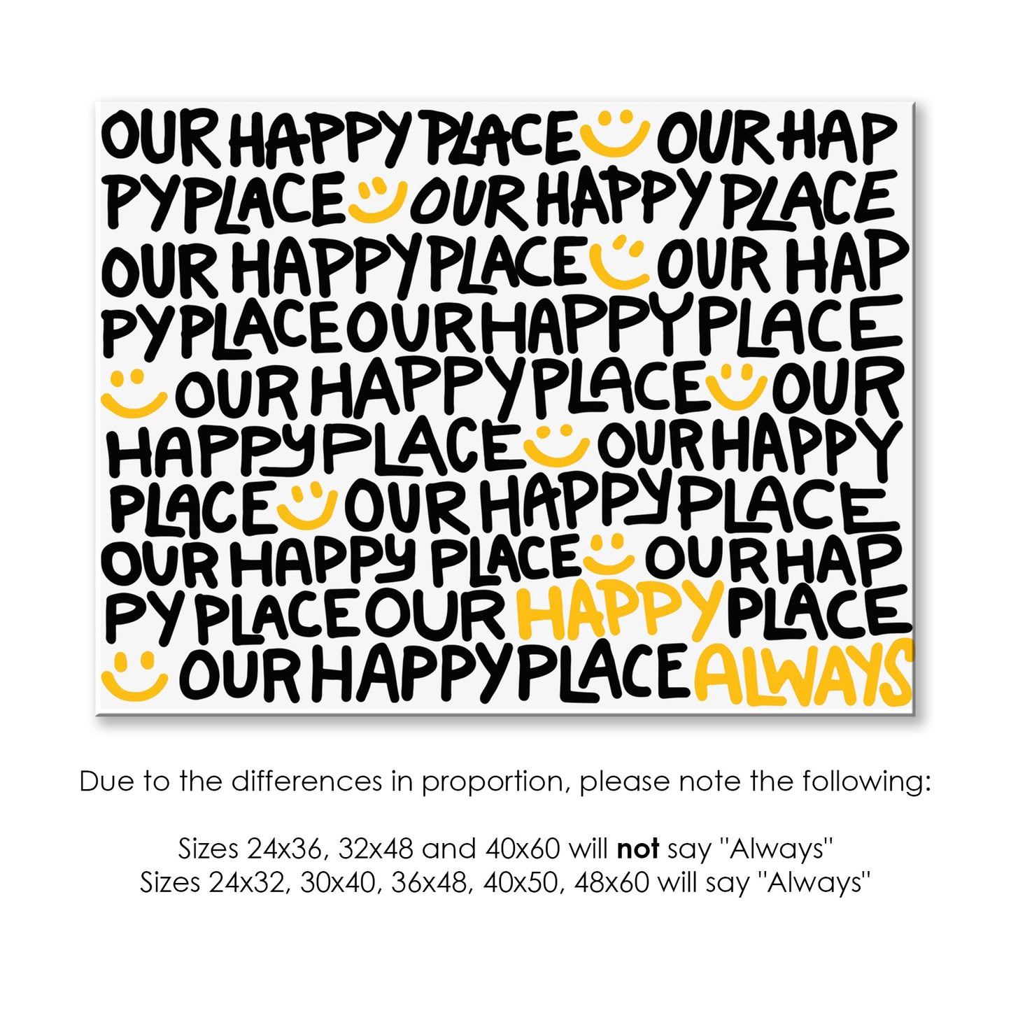 Our Happy Place Canvas Print