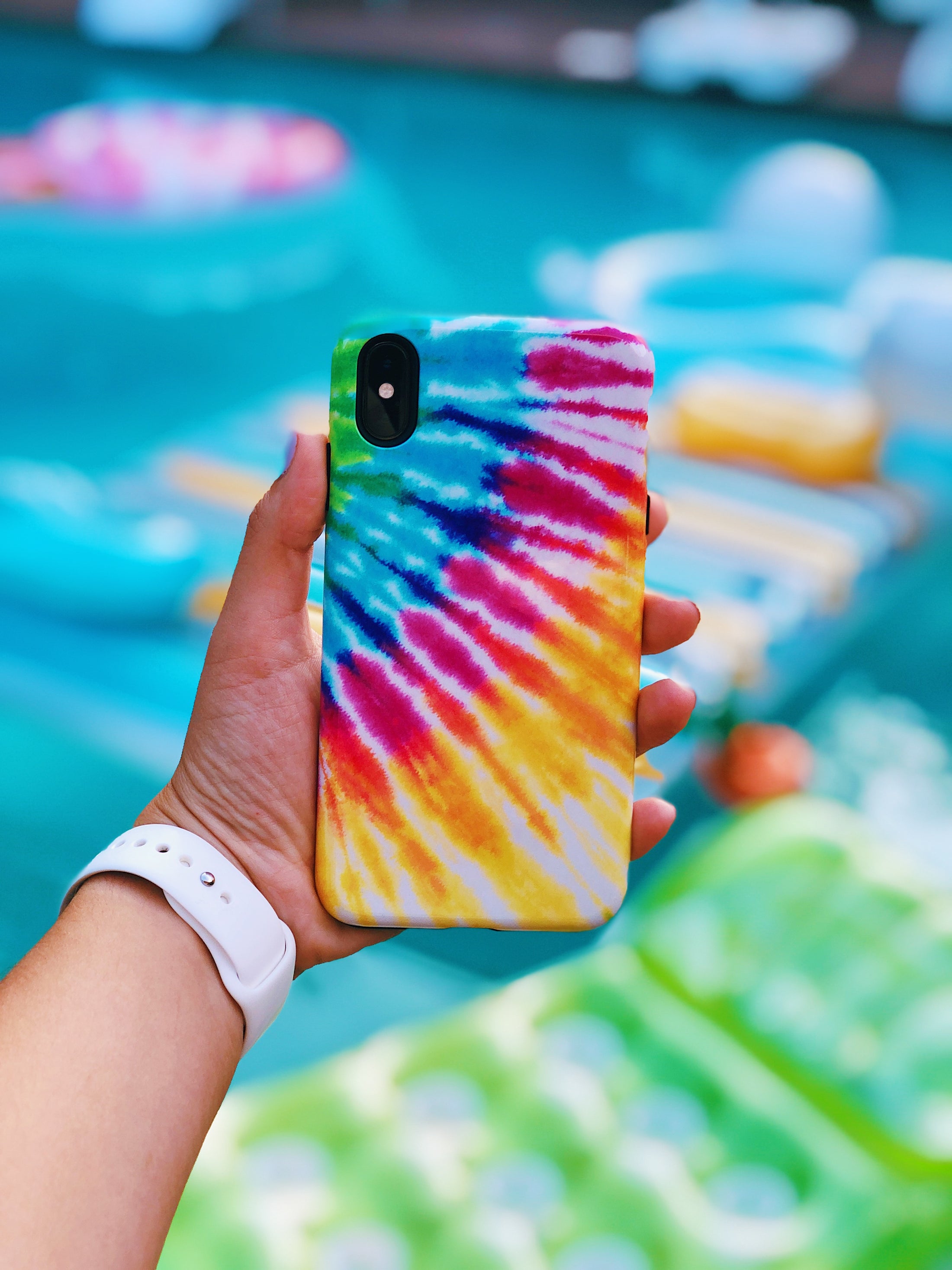 Cropped Tie Dye Phone Case