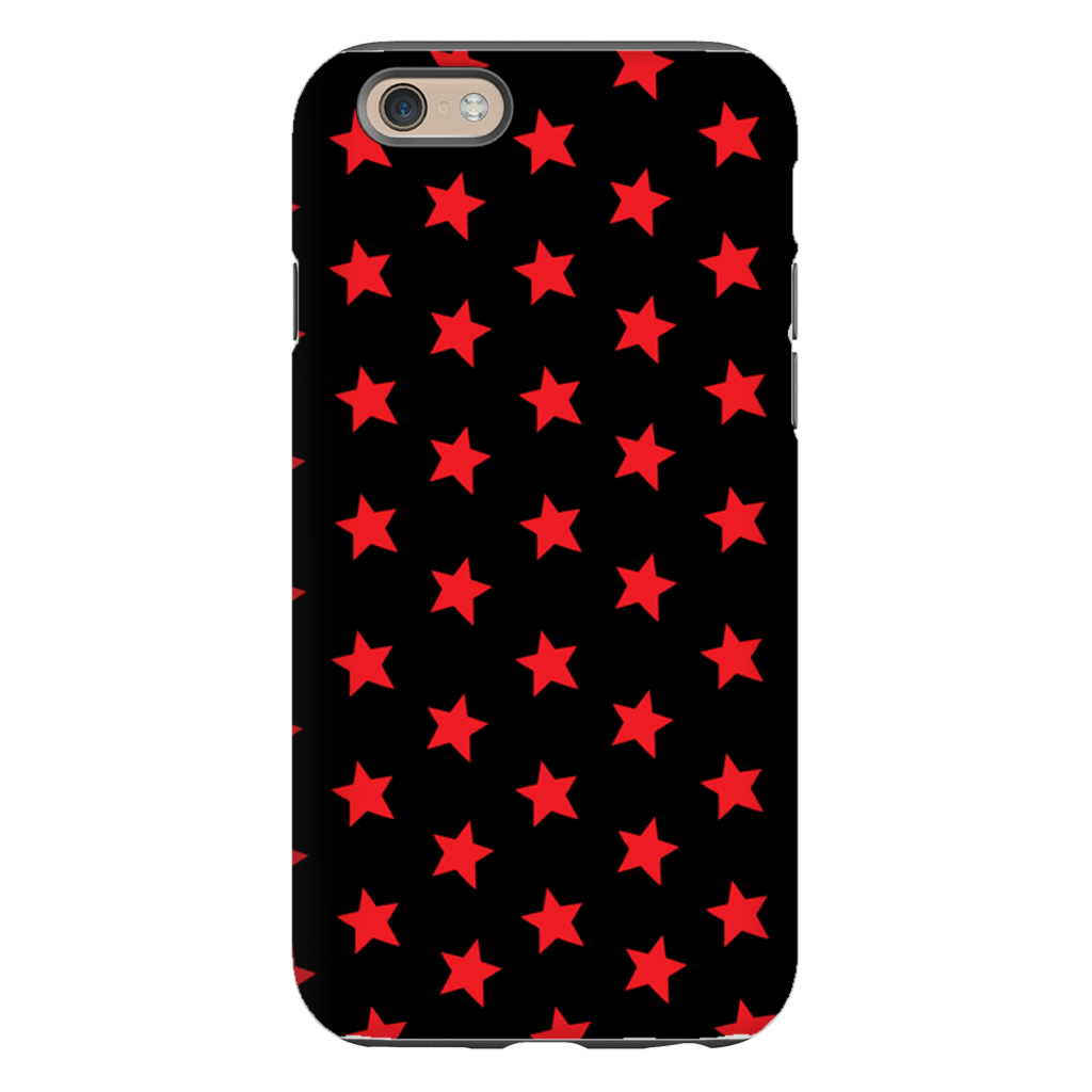 Red & Black Stars iPhone Case