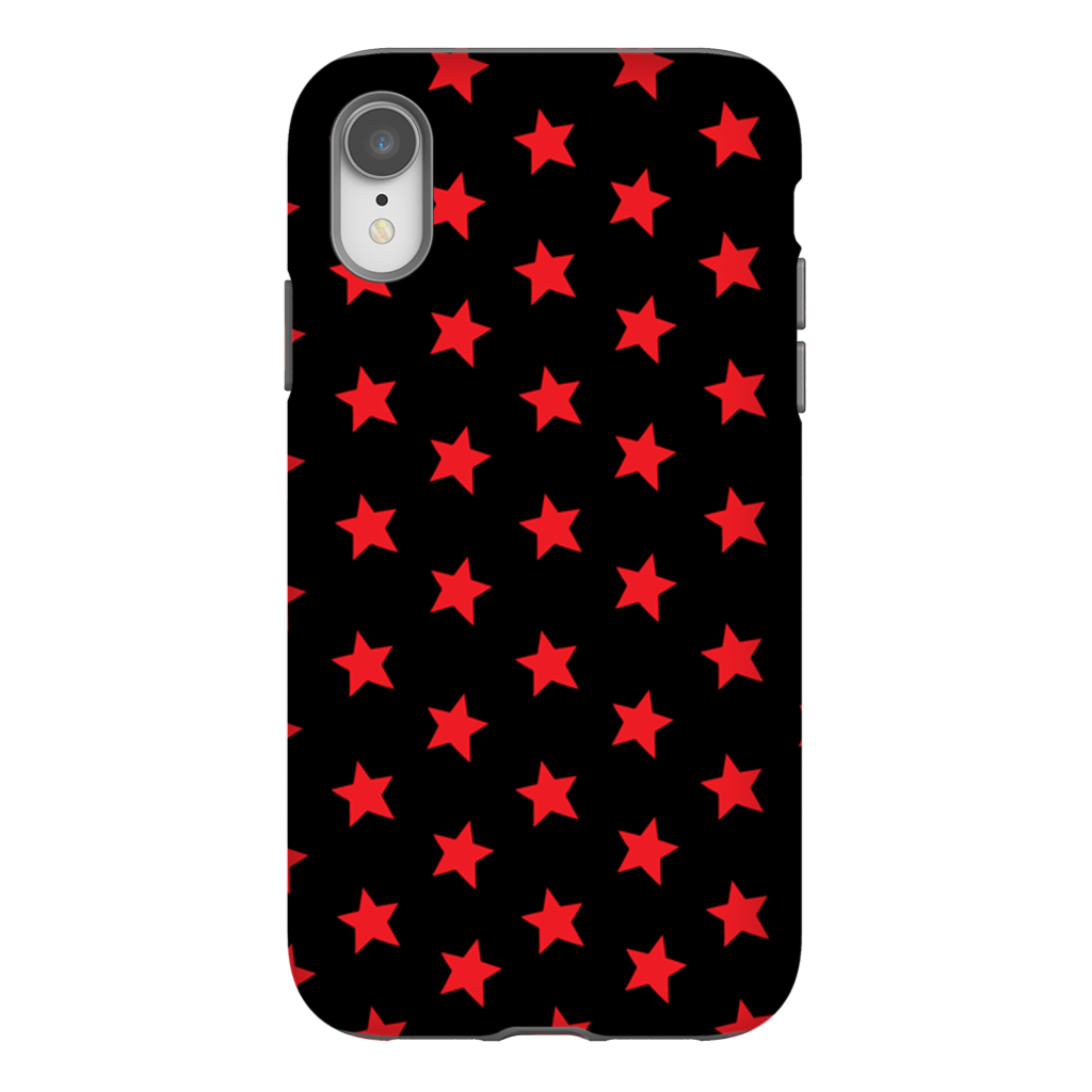 Red & Black Stars iPhone Case