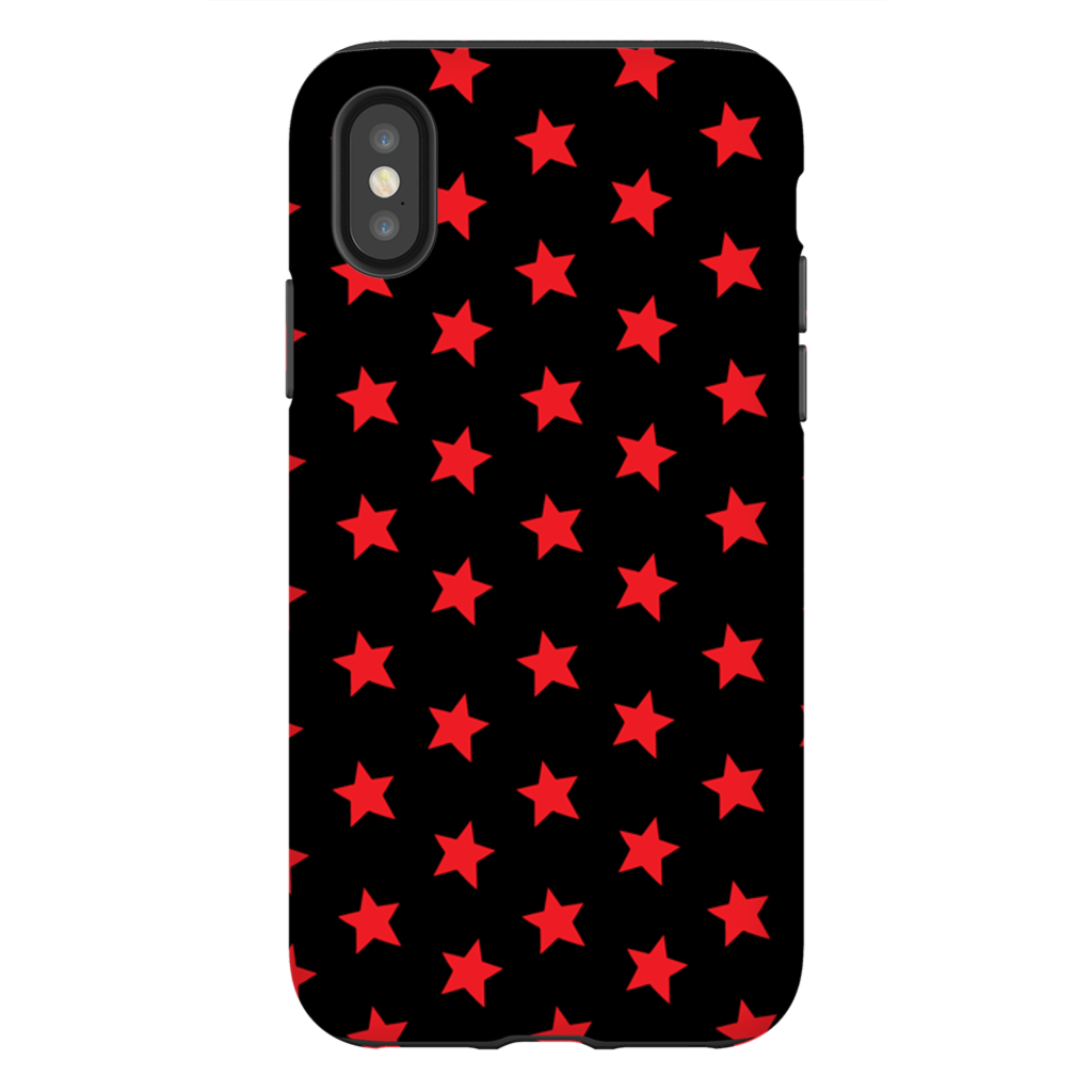Red & Black Stars iPhone Case