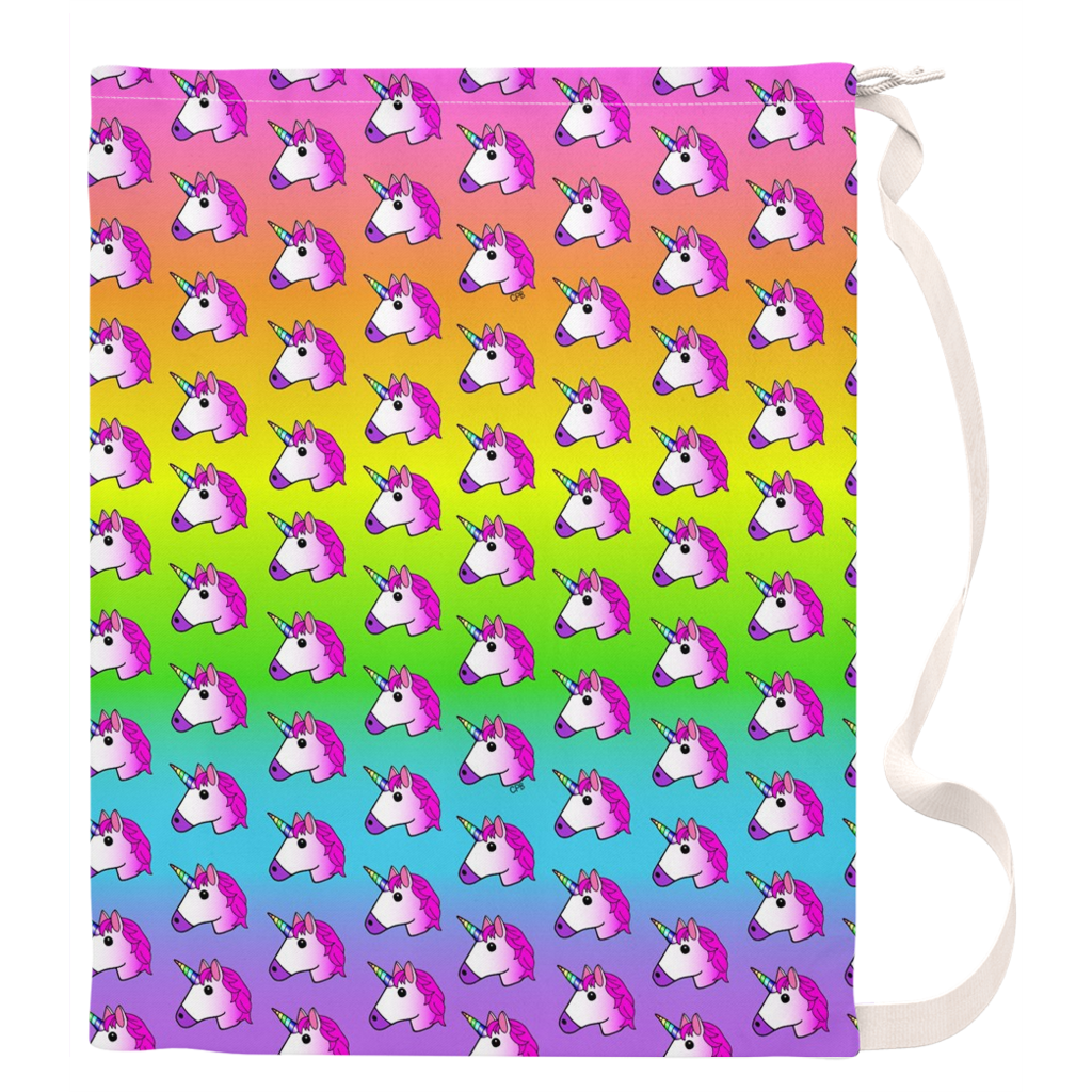 Unicorn Rainbow Ombre Laundry Bag