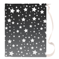 Load image into Gallery viewer, White Stars Gray Ombre Laundry Bag