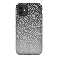 Load image into Gallery viewer, Gray Ombre Doodle Phone Case