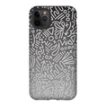 Load image into Gallery viewer, Gray Ombre Doodle Phone Case