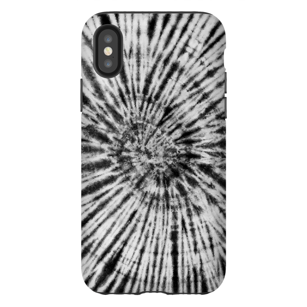 Black & White Tie Dye Phone Case