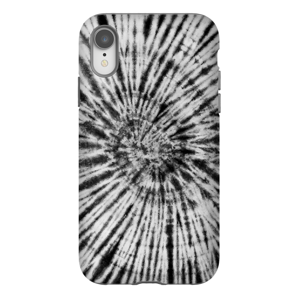 Black & White Tie Dye Phone Case