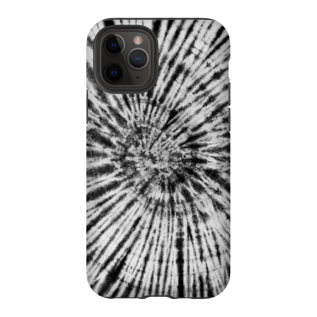Black & White Tie Dye Phone Case