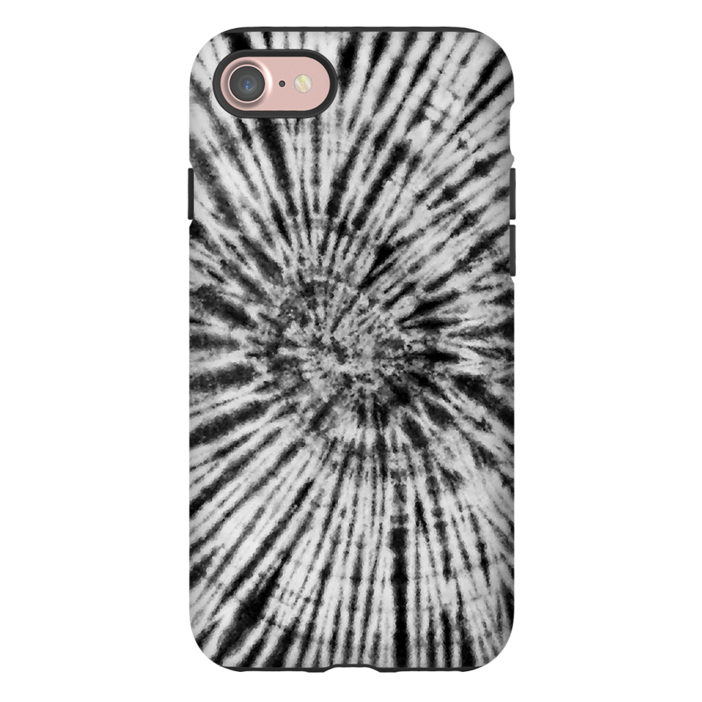 Black & White Tie Dye Phone Case
