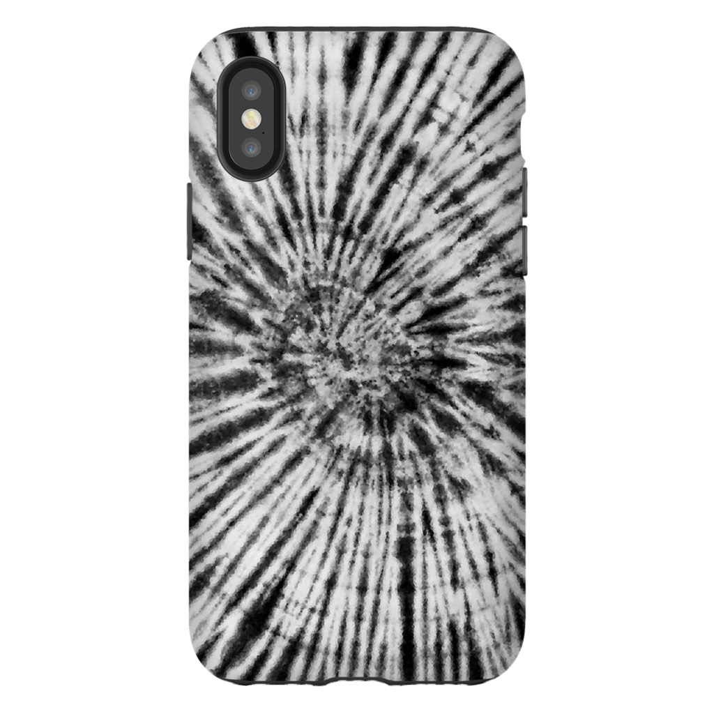 Black & White Tie Dye Phone Case