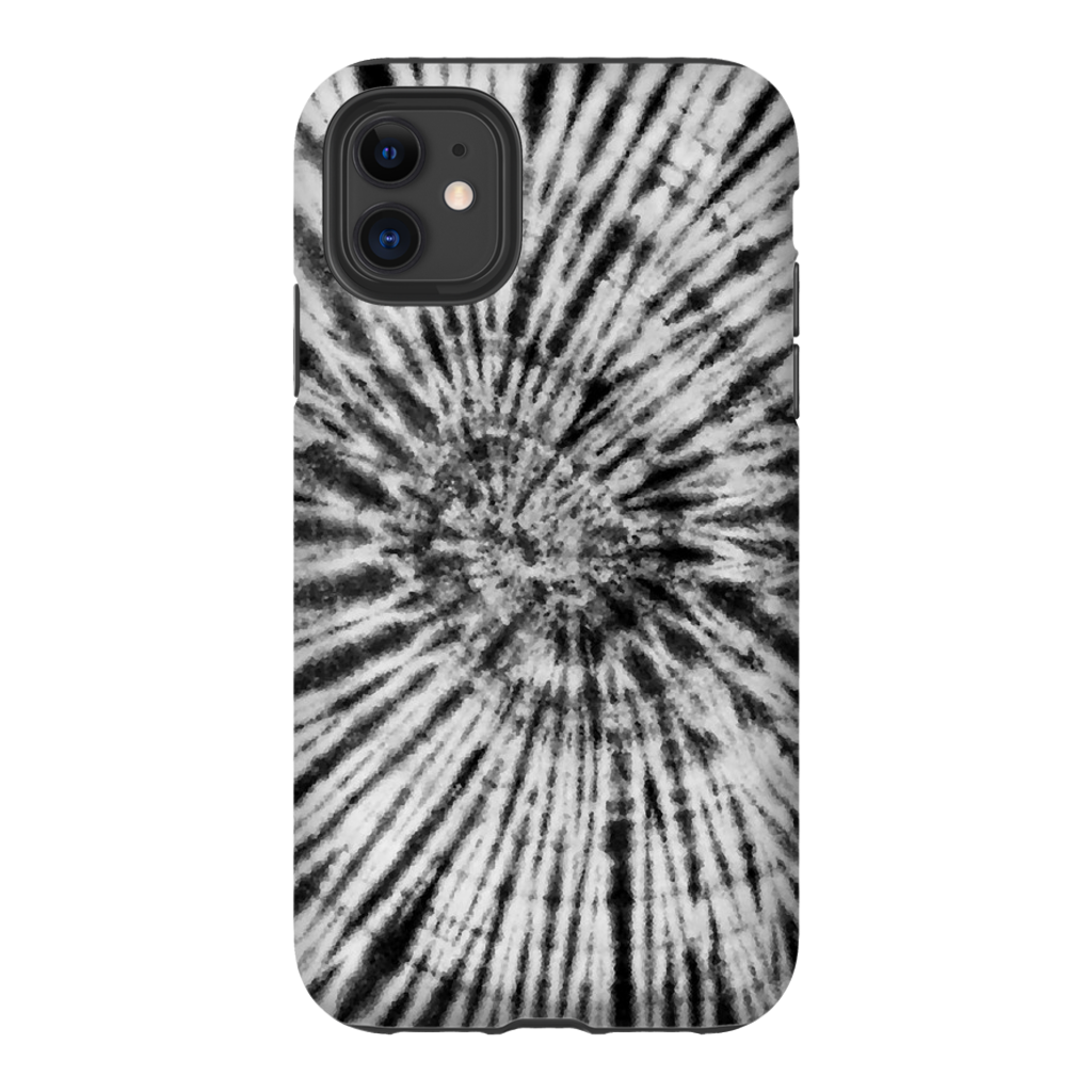 Black & White Tie Dye Phone Case