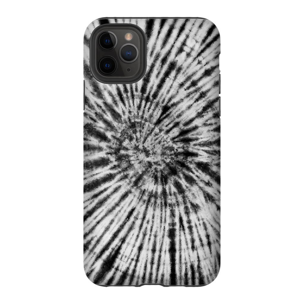 Black & White Tie Dye Phone Case