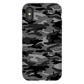 Load image into Gallery viewer, Gray Camouflage iPhone Case