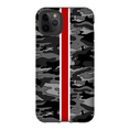 Load image into Gallery viewer, Gray Camo Red Stripe Phone Case