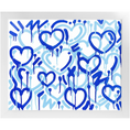 Load image into Gallery viewer, Blue Electric Love Framed Print