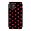 Load image into Gallery viewer, Red & Black Stars iPhone Case