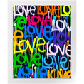 Load image into Gallery viewer, Rainbow & Black Graffiti Love Framed Print