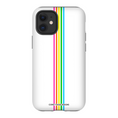 Load image into Gallery viewer, Rainbow Stripe White iPhone Case