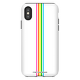 Load image into Gallery viewer, Rainbow Stripe White iPhone Case