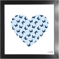 Load image into Gallery viewer, Butterfly Heart Framed Print