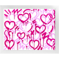 Load image into Gallery viewer, Pink & White Electric Love Framed Print