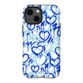 Load image into Gallery viewer, Blue Electric Love iPhone Case