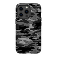 Load image into Gallery viewer, Gray Camouflage iPhone Case