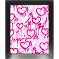 Load image into Gallery viewer, Pink Electric Love Portrait Framed Print