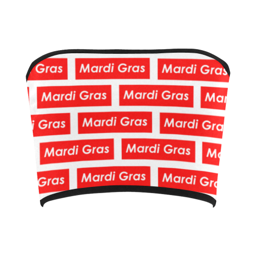 Mardi Gras Supreme Repeat Block Bandeau Top