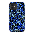 Load image into Gallery viewer, Blue Electric Love iPhone Case