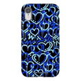 Load image into Gallery viewer, Blue Electric Love iPhone Case