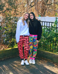 Load image into Gallery viewer, Mardi Gras Collage Joggers