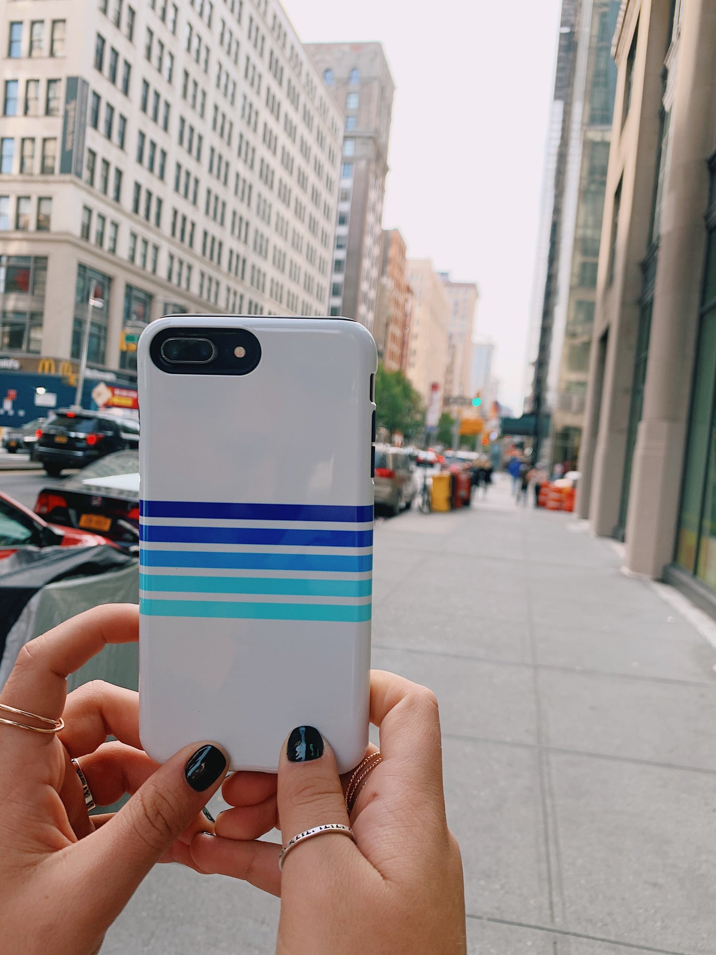 Ocean Blues Stripe Phone Case