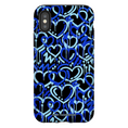 Load image into Gallery viewer, Blue Electric Love iPhone Case