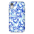 Load image into Gallery viewer, Blue Electric Love iPhone Case