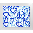 Load image into Gallery viewer, Blue Electric Love Framed Print