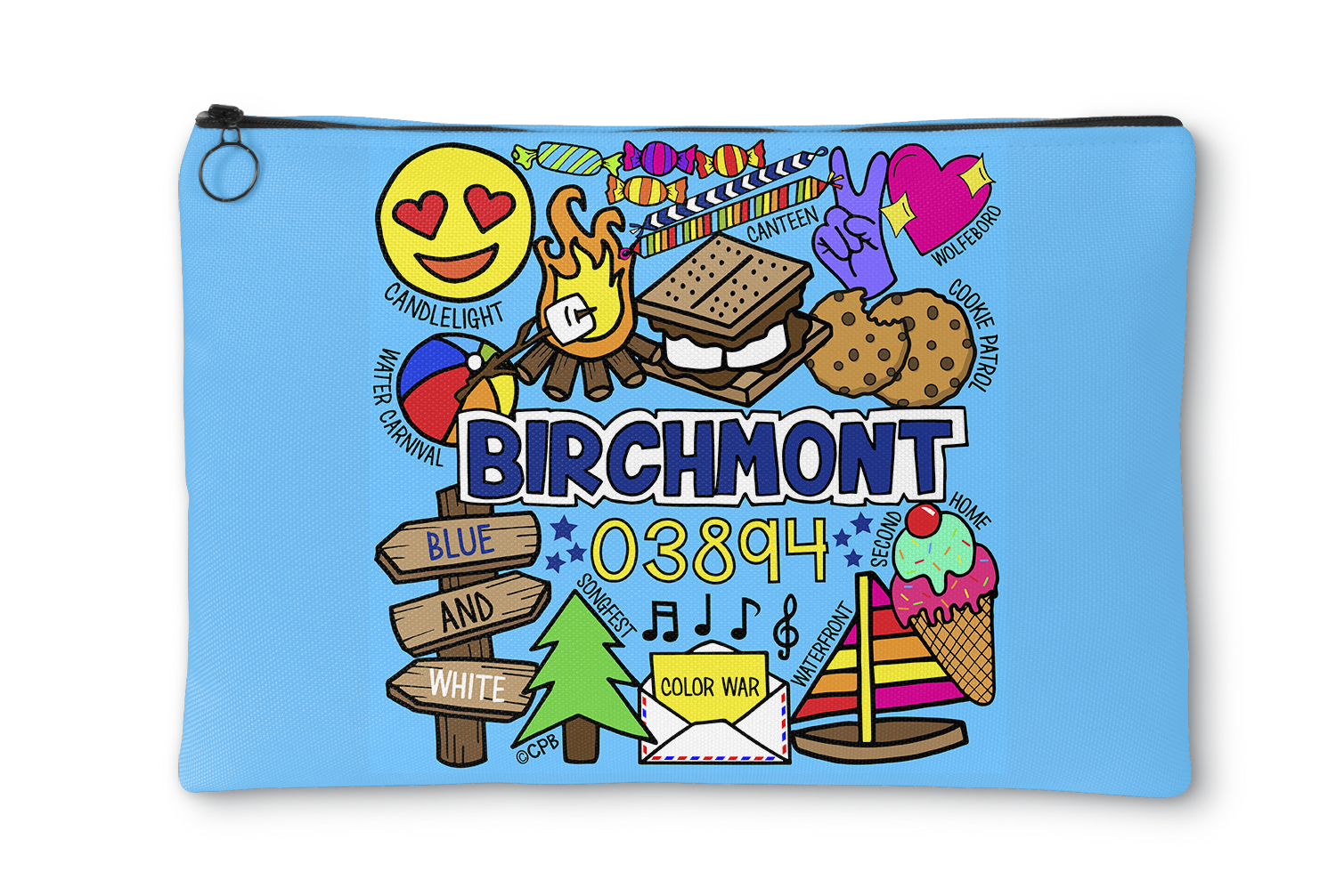 Camp Collages Accessory Pouch